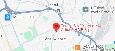 Mapa - Tereza Ševčík | salón krásy Brno